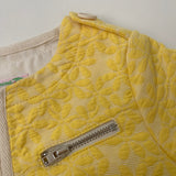 Bonpoint Yellow Jacquard Jacket With Zip Detail: 3 Years & 4 Years (Brand New)