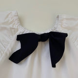 Il Gufo White Tiered Dress With Bow: 8 Years
