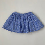 Jacadi Blue And White Floral Cotton Skirt: 3 Years