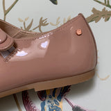 Manuela de Juan Pink Patent Mary-Jane Shoes: Size 26