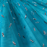 Bonpoint Turquoise Sparkle Tulle Skirt: 8 Years
