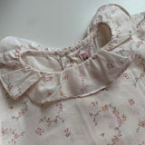 Bonpoint Floral Cotton Blouse With Collar: 12 Months