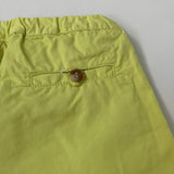 Bonpoint Chartreuse Cotton Trousers: 6 Months & 18 Months