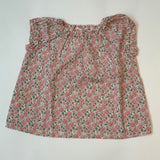 Bonpoint Pink Liberty Print Puff Sleeve Blouse: 2 Years