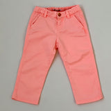 Bonpoint Neon Orange Cotton Trousers : 2 Years