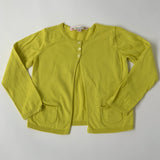 Bonpoint Chartreuse Cotton Cardigan: 2 Years
