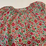 Bonpoint Raspberry Toned Liberty Print Cotton Dress: 2 Years