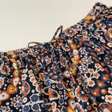 Bonpoint Navy Cotton Print Skirt : 6 Years (Brand New With Tags)