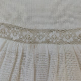Tartine et Chocolat White Gauzy Dress With Lace Trim: 3 Years
