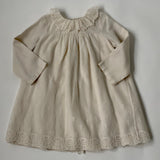 Bonpoint Winter White Dress With Tulle: 3 & 8 Years