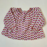 Bonpoint Floral Print Blouse With Smocking: 2 Years