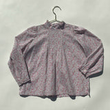 Bonpoint Liberty Print Blouse With High Frilled Neckline