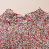 Bonpoint Liberty Print Blouse With High Frilled Neckline