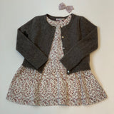Bonpoint Wool/ Cotton Mix Leaf Print Dress:  6 Years