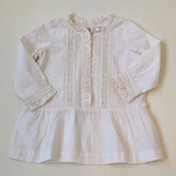 Bonpoint White Broderie Anglaise Tunic Blouse: 12 & 18 Months