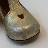 Bonpoint Gold T-Bar Shoes: Size 19