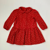 Ralph Lauren Red And White Jersey Dress With Matching Knickers: 12 Months