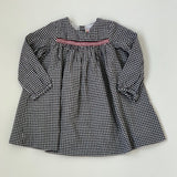 Bonpoint Black And White Check Dress With Smocking: 2 Years