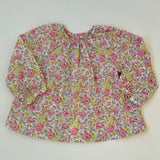 Bonpoint Neon Toned Liberty Print Blouse: 2 Years