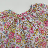 Bonpoint Neon Toned Liberty Print Blouse: 2 Years