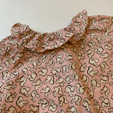 Bonpoint Squirrel Print Blouse With Collar: 2 Years