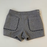 Jacadi Grey Wool Mix Shorts With Scallop Detail: 2 Years