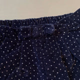 Jacadi Navy And Gold Polka Dot Velvet Shorts: 24 Months