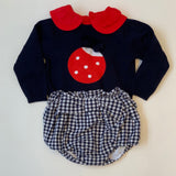 Jacadi Red Cotton Blouse With Collar: 18 Months