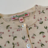 Bonpoint Cherry Print Wool Cardigan: 18 Months