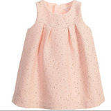 Chloé Pink Tweed Dress With Sequins: 18 Months