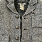 Bonpoint Grey Wool Blazer Style Jacket With Faux Shearling Lining: 3 Years
