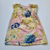 Bonpoint Pink Floral Print Short Sleeve Dress: 2 Years