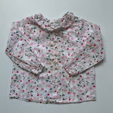 Marie-Chantal Floral Print Blouse With Collar: 18 Months
