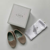 Tod's Taupe Suede Shoes: Size 18 (Brand New)