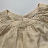 Bonpoint Cream Cotton Blouse With Lace Trim : 12 Months (Brand New)