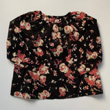 Bonpoint Black Floral Blouse: 2 years (Brand New)