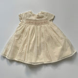 Bonpoint Cream Tulle Duchesse Dress With Smocking: 12 Months (Brand New)