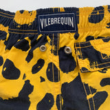 Vilebrequin Yellow And Blue Panda Swim Shorts: 4 Years