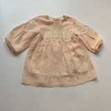 Chloé Blush Pink Dress With Embroidery: 12 Months