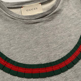 Gucci Grey Sweater Ribbon Trim Sweatshirt Girls Secondhand Preloved Used Teenage  Edit alt text