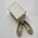 La Coqueta Silver Mary-Jane Shoes: Size 23 (Brand New)