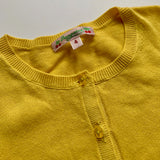 Bonpoint Yellow Cotton Cardigan: 4 Years