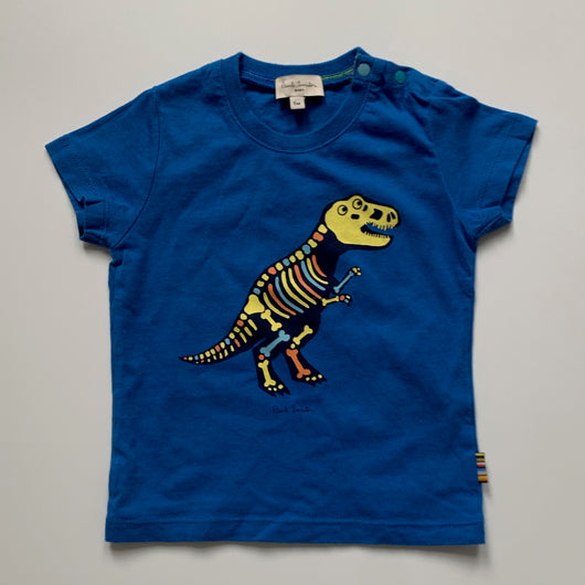 Paul Smith Blue Dinosaur T-Shirt: 6 Months