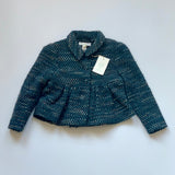Marie-Chantal Petrol Blue Tweed Jacket: 4 Years (Brand New)