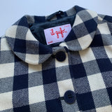 Il Gufo Blue And White Check Coat: 2 Years