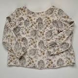 Bonpoint Cream And Grey Floral Brushed Cotton Blouse: 8 Years