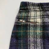 Bonpoint Green And Navy Tweed Skirt: 6 Years