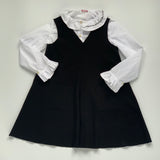 Il Gufo Black Jersey Dress With White Blouse: 5 Years