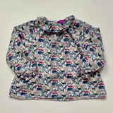 Liberty of London Queue for the Zoo Print Blouse: 2 Years
