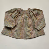 Bonpoint Ombre Liberty Print Blouse With Smocking: 2 Years